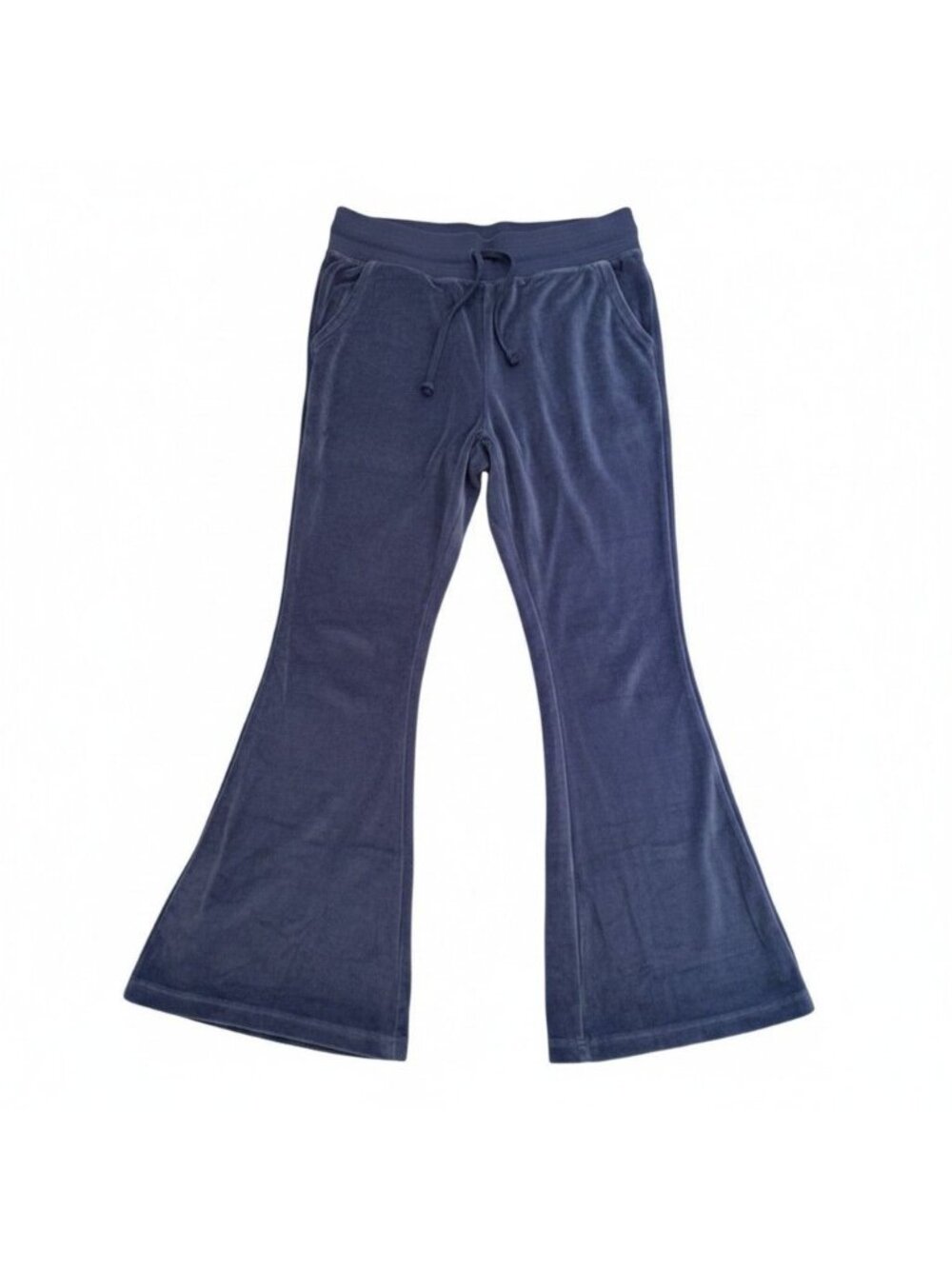 Aerie Womens Navy Velour Flared Lounge Pants Large - Picture 4 of 16